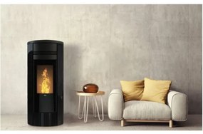 Termostufa A Pellet Idro 23 kW Style 180 Glass KLOVER Vetro Curvo Wi-Fi (PREZZO TRATTABILE)