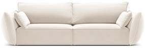 Divano beige con rivestimento in velluto 208 cm Vanda – Mazzini Sofas