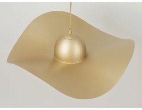 Lampadario a sospensione con filo KAPELLO 1xE27/60W/230V diametro 55 cm oro