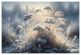 Quadro su tela – Brina sui fiori