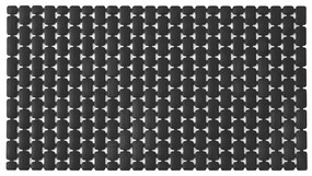 Tappetino antiscivolo doccia nero 40x73 cm in plastica Spring
