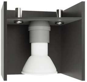 Lampadario a sospensione con filo QUAD 1 1xGU10/40W/230V nero