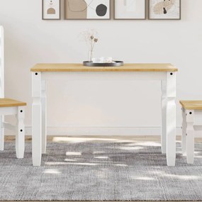 Tavolo Da Pranzo Corona 112x60x75 Cm İn Legno Massello Di Pino /