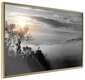 Poster  Fog Valley  Cornice Quadri Cornice d'oro, Larghezza x Altezza Home decor 30x20