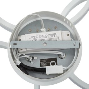 Plafoniera bianca con LED dimmerabile a 3 livelli 3 luci - Navara