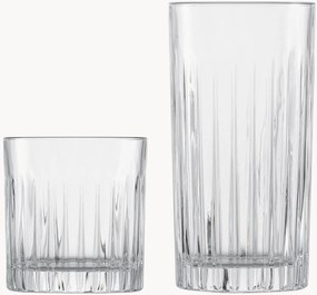 Set di 8 bicchieri da whisky e long drink in cristallo Stage
