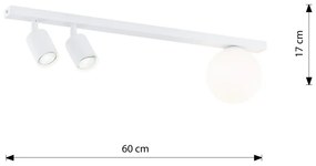 Lampadario da Soffitto BASTER 3 White GU10 e E14 Colore Bianco
