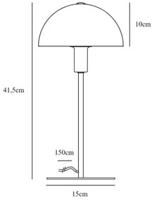 Nordlux - Lampada da tavolo ELLEN 1xE14/40W/230V oro/bianco