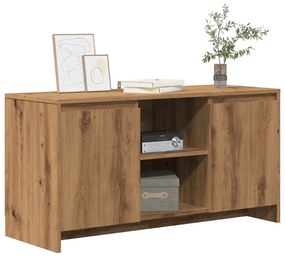 Mobile Tv Rovere Artigianale 102x37,5x52,5 Cm Legno Multistrato /