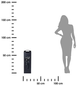 Portaombrelli in metallo INDUSTRIAL 60x21 cm nero