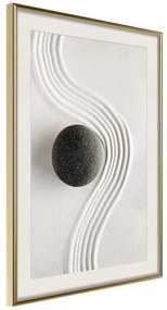 Poster  Zen Garden  Cornice Quadri Cornice d'oro con passe-partout, Larghezza x Altezza Home decor 40x60