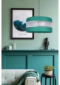 Lampadario su corda  CORAL 1xE27/60W/230V d. 40 cm verde