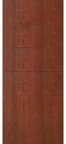 Pannello per porta d'ingresso Easy Marina impiallacciato legno prodotto senza rivestimento noce L 91 x H 209.5 cm, Sp 8 mm
