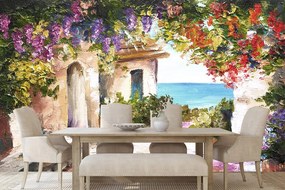 Carta da parati – Cottage costiero estivo