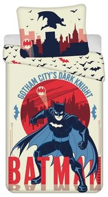Set copripiumino e federa da bambini in cotone per letto singolo 140x200 cm Batman "Gotham's Knight" – Jerry Fabrics