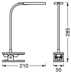Ledvance - Lampada da tavolo LED dimmerabile con funzione Touch PANAN LED/5,2W/5V