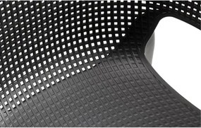 Sedie Da Esterno In Resina Design Moderno Con Braccioli Elisa Keter Grafite 4 Pezzi