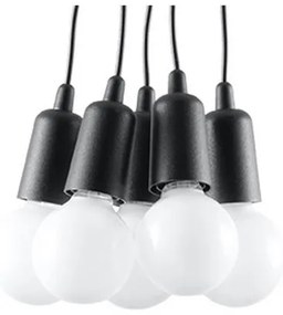 Lampadario a sospensione con filo DIEGO 5xE27/60W/230V