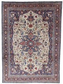 Bidjar Tappeto persiano 410x300 Beige (Iran) Annodato A Mano