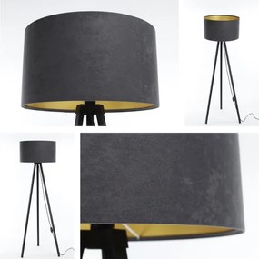 Lampada da terra STANDART 1xE27/60W/230V grigio/wenge