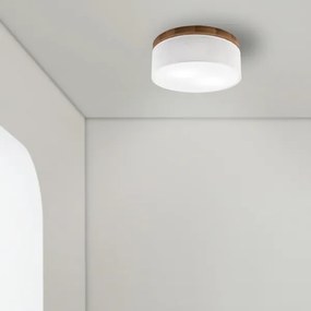 Brilagi - LED Plafoniera BELLADONNA 2xE27/15W/230V diametro 40 cm bianco/quercia ciliegio