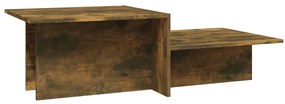 Tavolino salotto rovere fumo 111,5x50x33cm legno ingegnerizzato