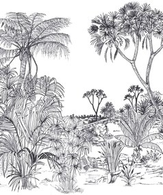 Tenue de Ville Carta da parati panoramica Savane - Slate