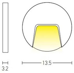 Zambelis E183 - Illuminazione scale LED da esterno LED/3W/230V IP54 antracite