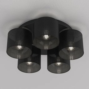 Lampadario a plafone LOFT SHADE 5xE27/60W/230V nero