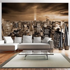 Fotomurale  New York : notte  Colore Beige, Dimensioni e Misure 100x70