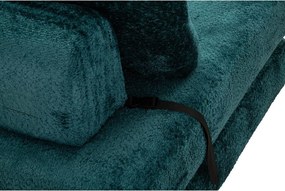 Poltrona color foglia di tè allungabile con rivestimento in bouclé Faster – Mauro Ferretti