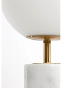 Lampada da tavolo bianca (altezza 35 cm) Medina - Light &amp; Living