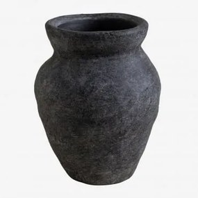 Vaso decorativo in terracotta Asmeret Nero - Sklum