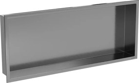 Mexen X-Wall-R mensola ad incasso con flangia 75 x 30 cm, grigio canna di fucile spazzolato - 19E0753010