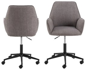 Sedia da ufficio grigia Glenda – Actona