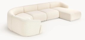 Divano angolare XL componibile in bouclé Sofia