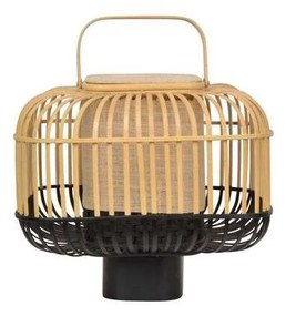 Forestier - Bamboo Quadrato Lampada da Tavolo S Nero Forestier