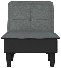 Chaise longue in tessuto grigio scuro