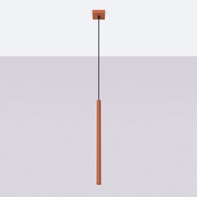 Lampadario color mattone Fideus – Sollux