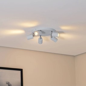 Luminex Faretto da soffitto Fun, azzurro, Ø 30 cm, orientabile, GU10