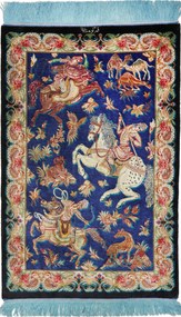 Ghom Tappeto persiano 90x60 (Iran) Annodato A Mano