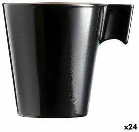 Tazza Mug Luminarc Flashy Nero 80 ml Bicolore Vetro (24 Unità)