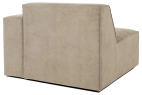 Modulo divano in velluto a coste beige (angolo destro) Sting - Scandic