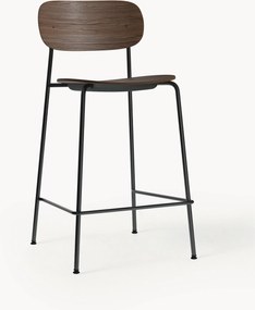 Sedia alta in metallo e legno Co