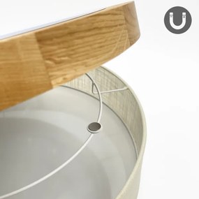 Brilagi - Plafoniera LED BELLADONNA LED/36W/230V Ø 40 cm crema/rovere