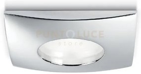 Gfa375- faretto da incasso ip65 cromo lucido quadrato 8,4x8,4 attac...