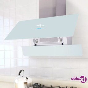 vidaXL Cappa con Schermo Touch Bianco 900 mm