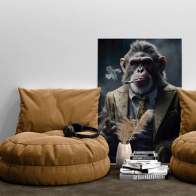 Quadro su tela – Gangster animale scimpanzé