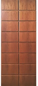 Pannello per porta d'ingresso Regent impiallacciato prodotto senza rivestimento noce L 91  x H 209.5 cm, Sp 18 mm