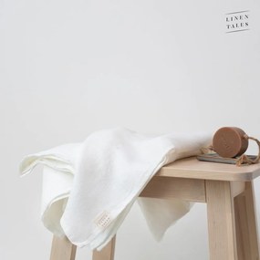 Asciugamano di lino bianco 30x30 cm White - Linen Tales